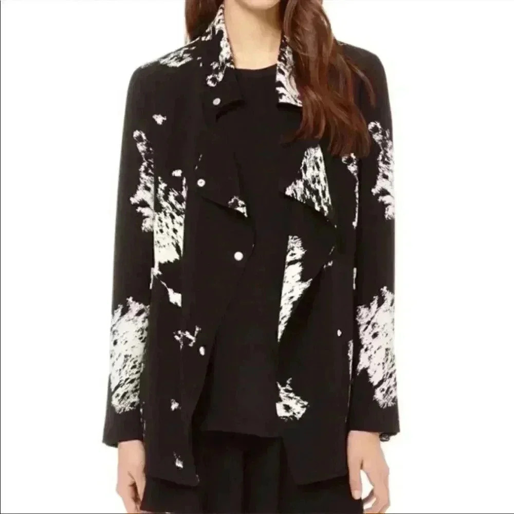 Wilfred | Aritzia Black And White Mayet Soft Blazer Jacker Size XS